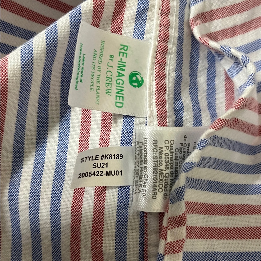 J. Crew Factory Flex Oxford Slim Fit Button Down Shirt Medium - Picture 8 of 8